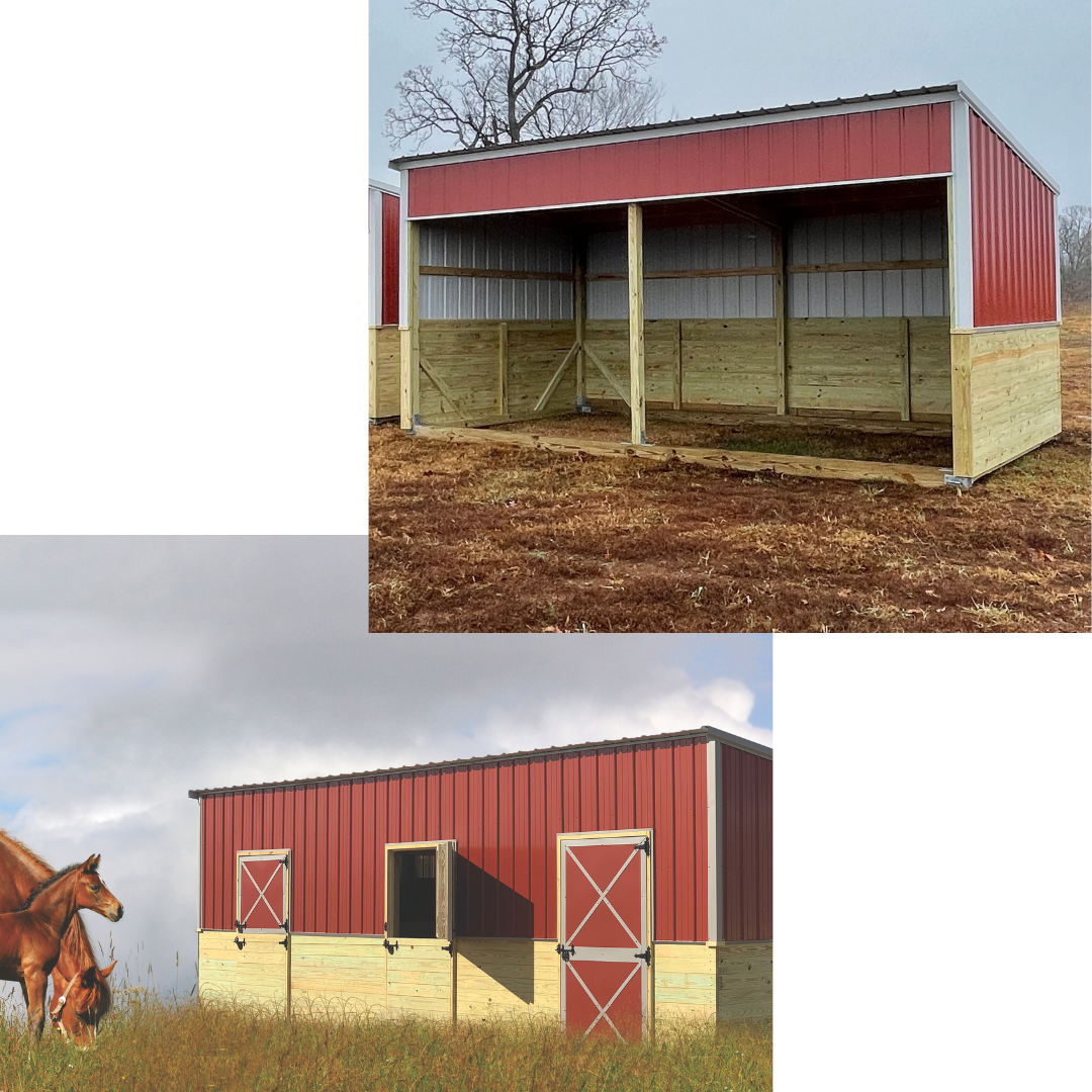 Examples of livestock shelters for sale in Creve Coeur, Illinois